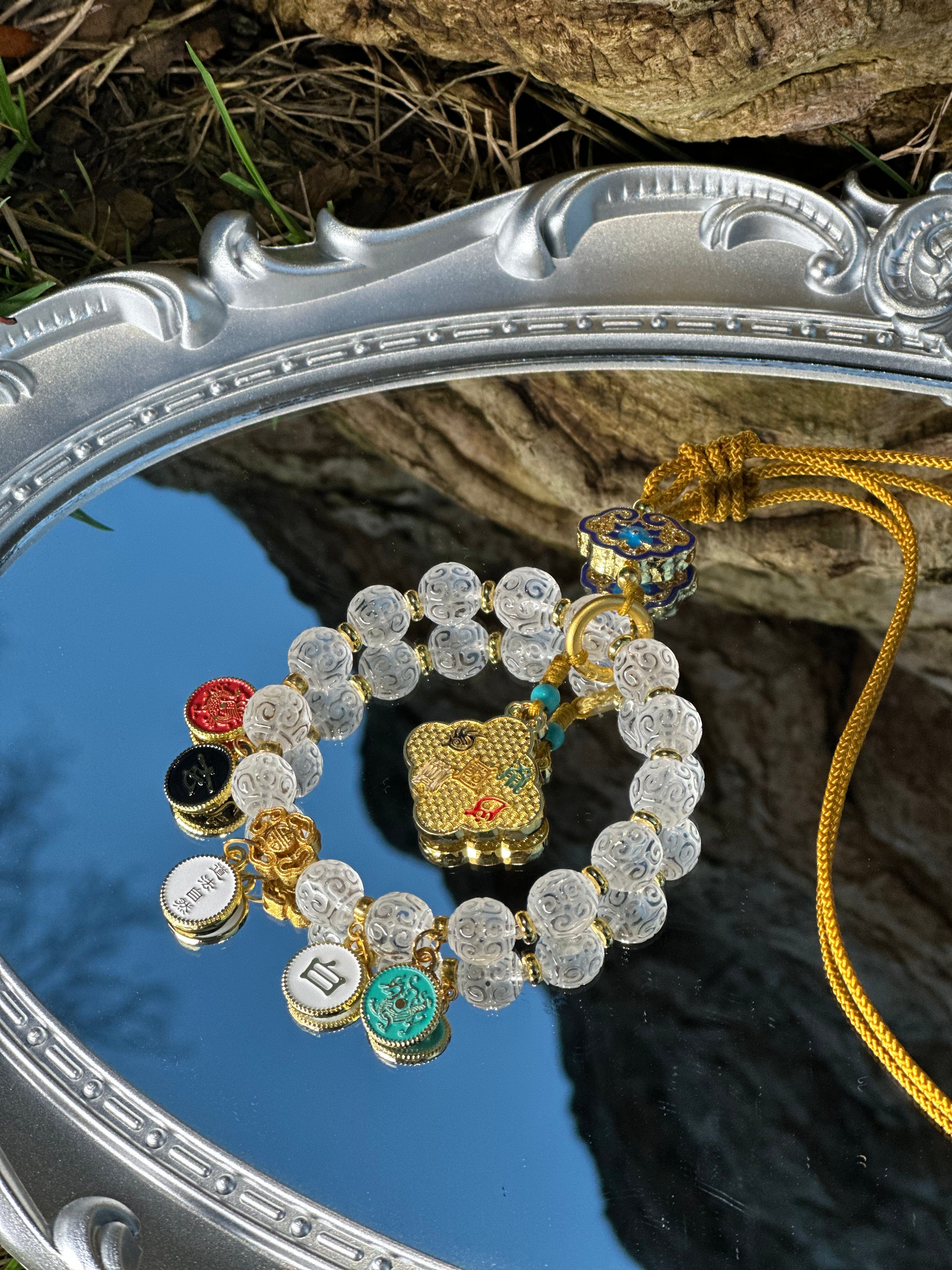 "Four-Color Symbolic Car Hanging Handcrafted Decorative Object for Everyday Spaces"