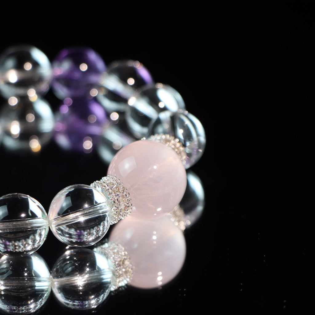 The Luminous Balance | Multi - Stone Crystal Bracelet - Dao Verse