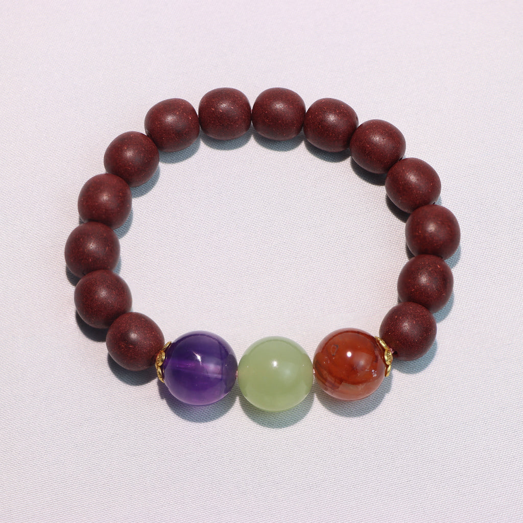 The Quiet Poise | He Xiang & Gemstone Bracelet - Dao Verse