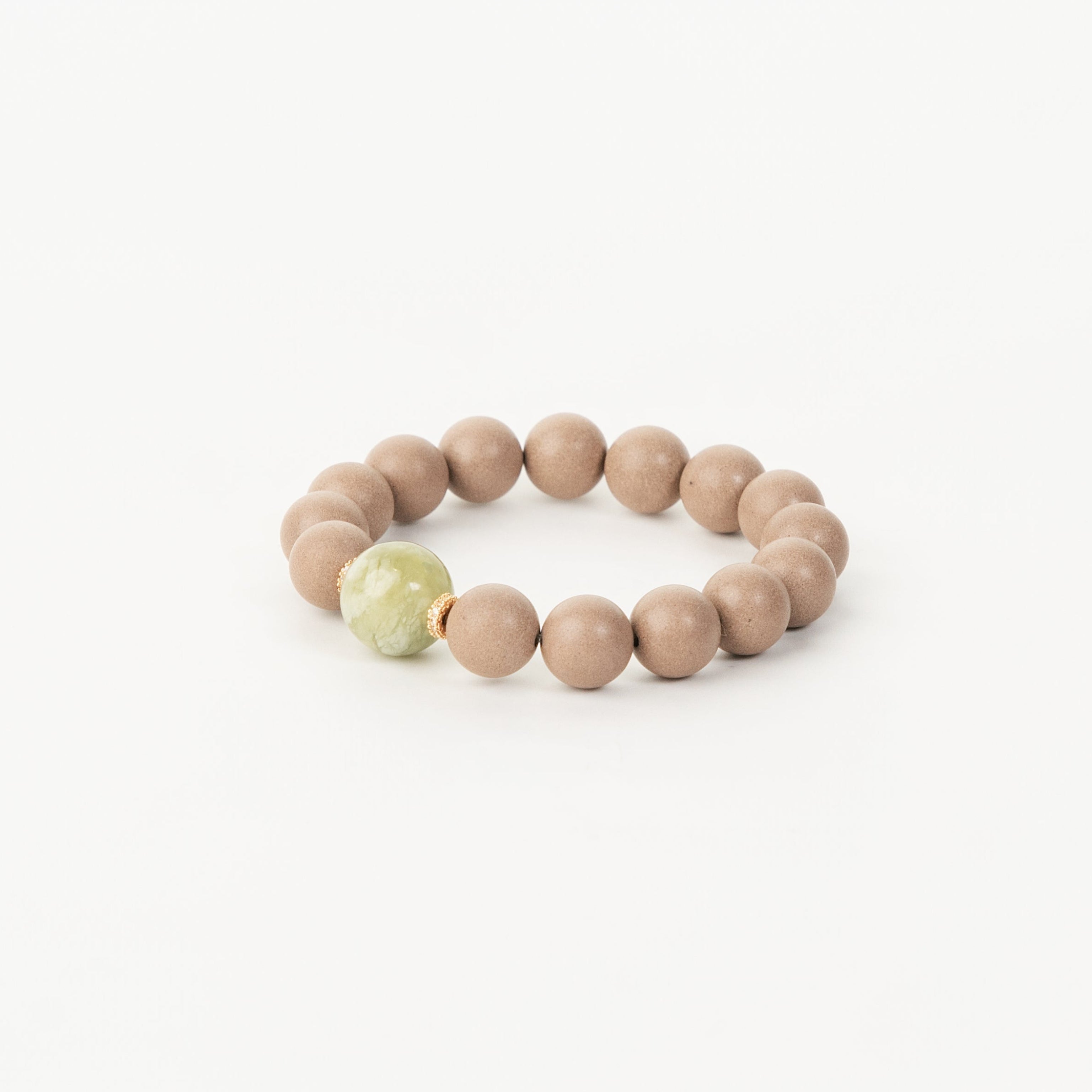 The Quiet Verge | He Xiang & Green Crystal Bracelet - Dao Verse