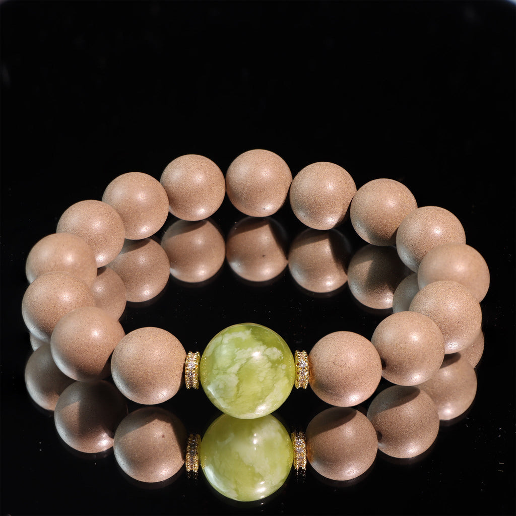 The Quiet Verge | He Xiang & Green Crystal Bracelet - Dao Verse