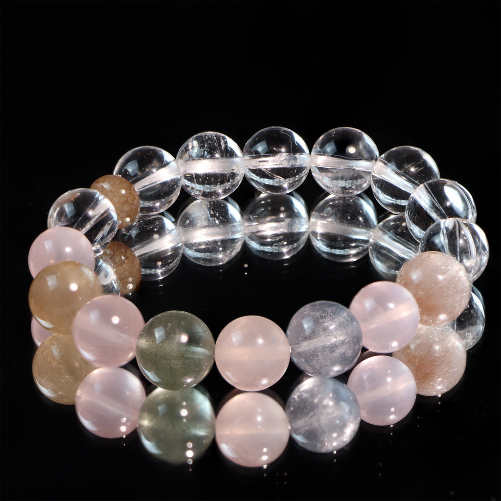 The Soft Spectrum | Multi - Stone Crystal Bracelet - Dao Verse